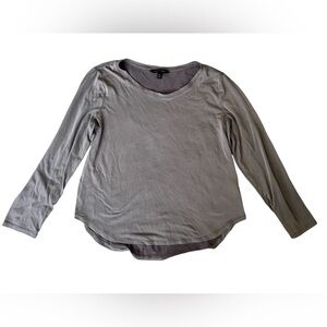 Banana Republic Women's Gray Long Sleeve Top